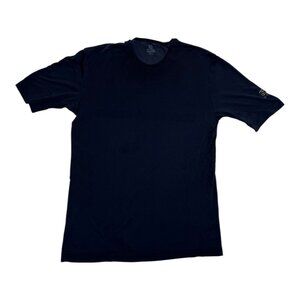 Salomon Light Weight Active T-Shirt Size Large Blue Hiking